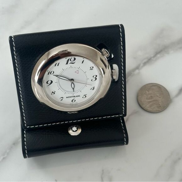 SOLD:Montblanc Travel Clock Not Tested - Picture 7 of 12